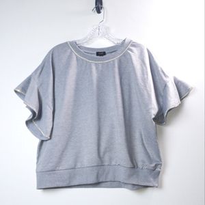 Ontwelfth Gray Ruffle Blouse